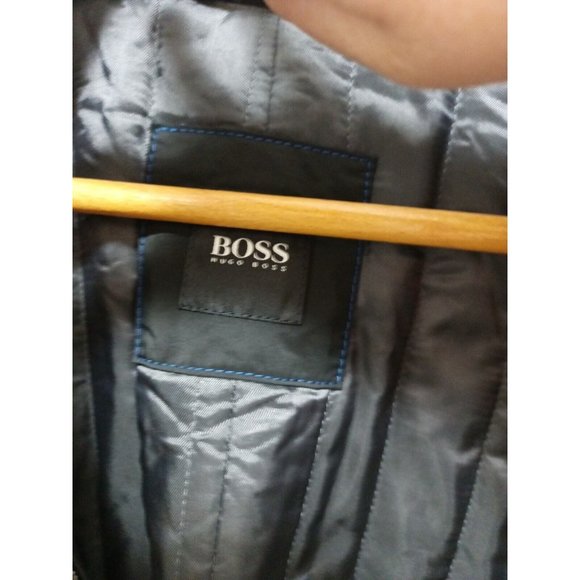 Men's Hugo Boss Cashmere Wool Black Double Layered Jacket Size 44R - Picture 9 of 14